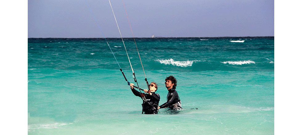 Lezione kiteboarding principiante