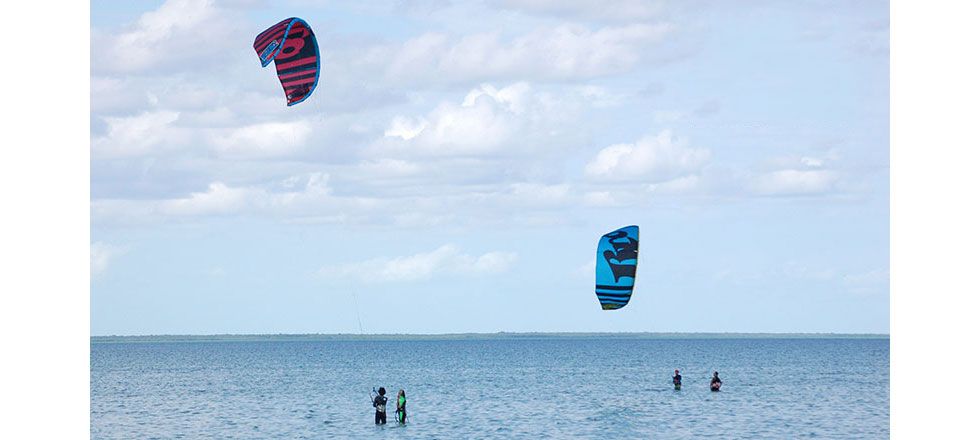 corso kitesurf in acqua piatta